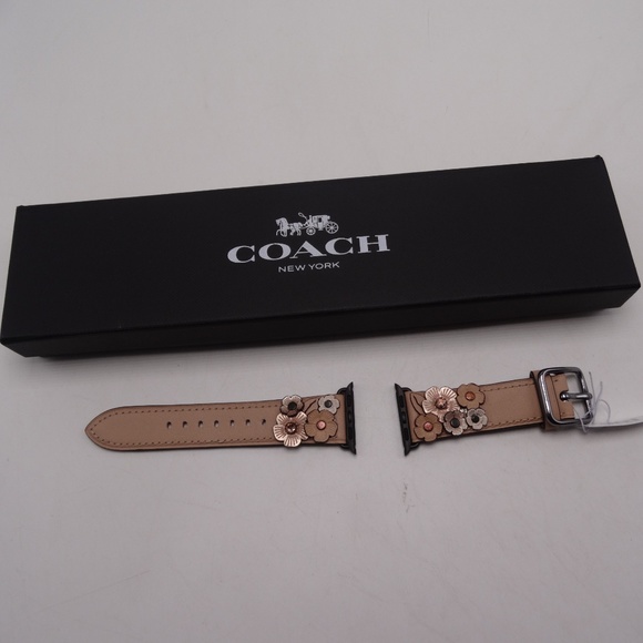 Coach Apple Watch Strap 38mm Tearose Blush Pink - Picture 3 of 3